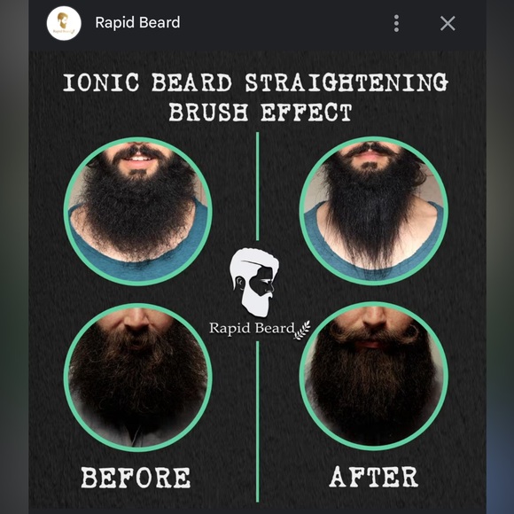 RAPID BEARD IONIC BEARD STRAIGHTENING BRUSH - Picture 2 of 16
